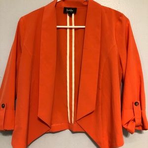 Orange blazer